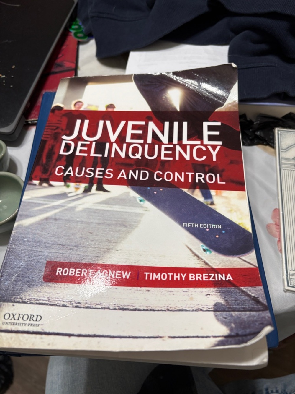 Juvenile Delinquency Causes and Control - Red/White Cover